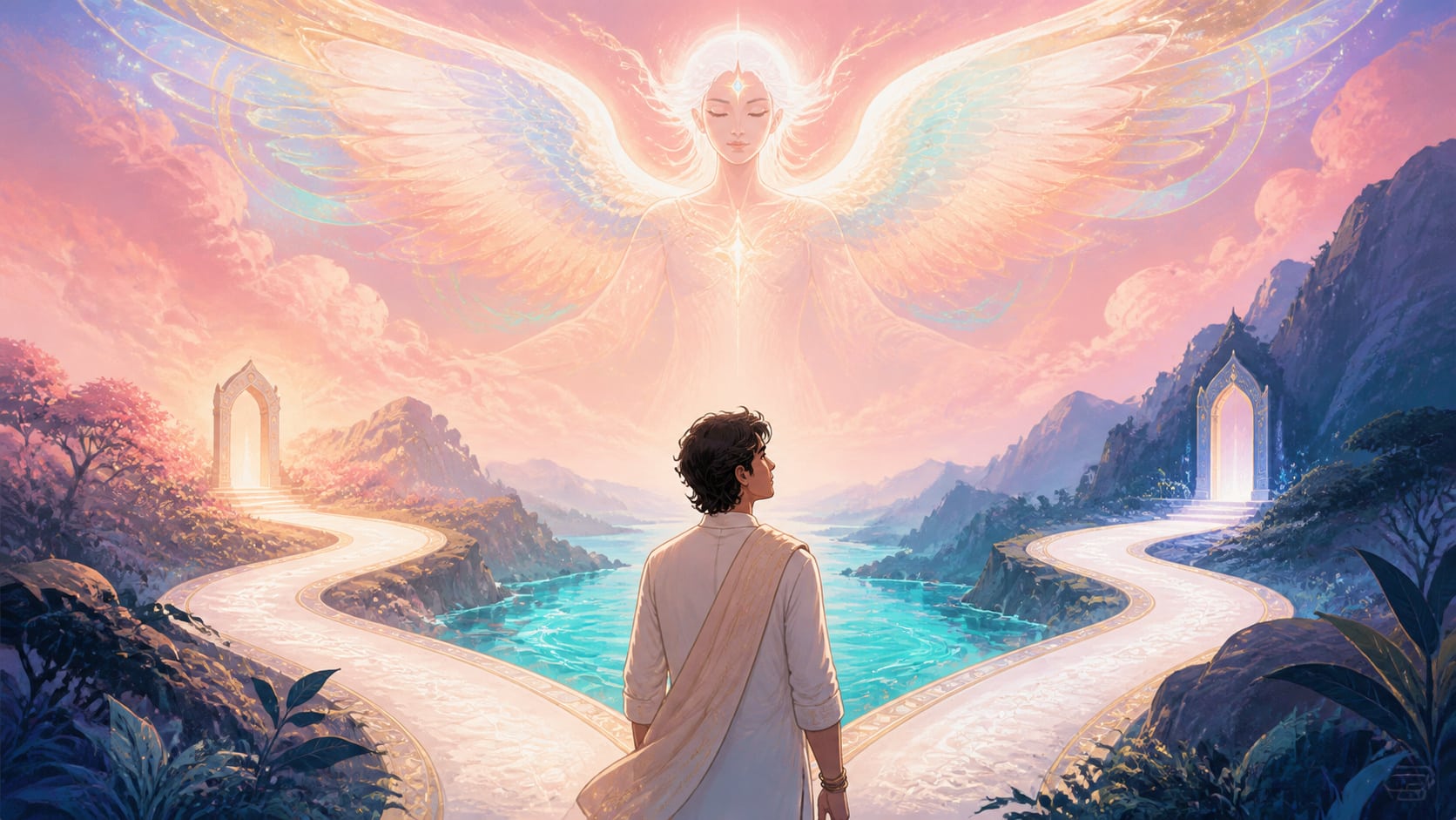 image 4 — ange + tarot, coopération, élan et expression, signification de l'heure 20:19